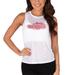 Women's Concepts Sport White Miami Heat Infuse Lightweight Slub Knit Tank Top