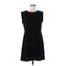 Art Du Basic Casual Dress - A-Line Crew Neck Sleeveless: Black Print Dresses - Women's Size Medium