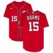 Riley Adams Washington Nationals Game-Used #15 Red Jersey vs. St. Louis Cardinals on March 30, 2022