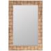 Elmore Natural 44" x 30" Wood Rectangle Wall Mirror