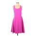 Lauren by Ralph Lauren Casual Dress - A-Line: Pink Solid Dresses - Women's Size 2 Petite