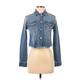 Sky and Sparrow Denim Jacket: Short Blue Print Jackets & Outerwear - Women's Size Small