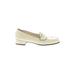 Cole Haan Flats: Slip-on Chunky Heel Casual Ivory Solid Shoes - Women's Size 8 - Almond Toe