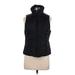 Kenneth Cole REACTION Vest: Short Black Print Jackets & Outerwear - Women's Size Medium