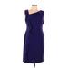 Lauren by Ralph Lauren Casual Dress - Sheath: Purple Print Dresses - Women's Size 12 Petite