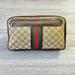 Gucci Bags | Authentic Gucci Vintage Monogram Web Sherry Line Toiletry Clutch Pouch Bag | Color: Brown/Tan | Size: Os