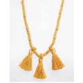 Madewell Jewelry | Madewell Rope & Tassel Nectar Gold Necklace | Color: Gold/Yellow | Size: Os