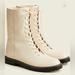 J. Crew Shoes | J. Crew Gwen Ivory Lug-Sole Tall Shaft Boots Size 7 Nib Nwt | Color: Cream/White | Size: 7