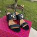 Tory Burch Shoes | Brand New Tory Burch Sandal | Color: Black/Gold | Size: 7.5