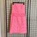 Lilly Pulitzer Dresses | Lilly Pulitzer Neon Pink Gingham Strapless Mini Dress 6 | Color: Pink/White | Size: 6