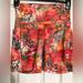 Athleta Shorts | Athleta Salutation Stash Pocket 5” Shorts Floral Women’s Size Xs Extra Small | Color: Orange/Pink | Size: Xs