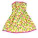 Lilly Pulitzer Dresses | Lilly Pulitzer Size 00 Lace Floral Bright Colored Strapless Mini Dress | Color: Green/Pink | Size: 00