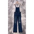 Anthropologie Jeans | Anthropologie Overalls 28 Womens Mcguire Huffine Blue Denim Jeans | Color: Blue/Red | Size: 28