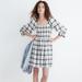 Madewell Dresses | Madewell Lucie Elbow-Sleeve Smocked Mini Dress In Lebaum Plaid, S Perfect Shape | Color: Blue/Pink/Tan/White | Size: S