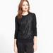 Kate Spade Sweaters | Kate Spade Black Sequin Front Satin Tie Back Sweater Cashmere Sparkle Size Xs | Color: Black | Size: Xs