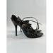 Gucci Shoes | Gucci Vintage Leather Gladiator Style Heels W/Gold Hardware Size 8.5b | Color: Black | Size: 8.5