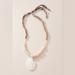 Anthropologie Jewelry | Anthropologie Tess Shell Pendant Necklace *Never Worn* | Color: Cream | Size: Os
