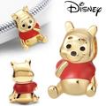 Disney Jewelry | Disney 925 Silver Pooh Bracelet Charm | Color: Gold/Red | Size: Os