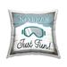 Stupell Fun Rustic Skiing Saying Design by Elizabeth Tyndall