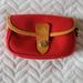 Dooney & Bourke Bags | Dooney & Bourke Red Cabriolet Flap Canvas And Leather Mini Bag Wristlet | Color: Red/Tan | Size: Os