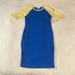 Lularoe Dresses | Lularoe Women’s Julia Cotton Blend Dress/Size: Small/Color: Blue-Yellow (Nwt) | Color: Blue/Yellow | Size: S