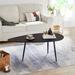 Black Small Coffee Table Modern Oval Coffee Tables Retro Center Table Mid Century Coffee Table Rustic Accent Table