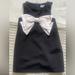 Zara Dresses | My Daughter No Longer Has It Beautiful Dress With Bow, Size 6 | Color: Black/White | Size: 6g