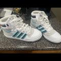 Adidas Shoes | Adidas Girls Youth High Tops | Color: White | Size: 4.5bb