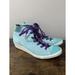 Converse Shoes | Converse All Star Women Sz 10 Turquoise/Purple Laces Hidden Heel Wedge Sneakers | Color: Blue | Size: 10