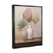 Bay Isle Home™ Boho Palm Leaves - Floater Frame Print on Canvas in Brown | 21 H x 17 W x 1.7 D in | Wayfair C1C088C3B09A41C4B972222B33670623