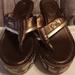 Coach Shoes | Metallic Bronze Gold Coach Jody Sandals Size 8 | Color: Gold | Size: 8