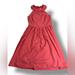 Anthropologie Dresses | Anthropologie Twee Silk Peach Mini Dress Size 0 Ruffle Neckline | Color: Pink | Size: 0