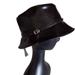 Nine West Accessories | Faux Leather Nine West Bucket Hat Nwt. Black. Band And Buckle. Women's | Color: Black | Size: Os