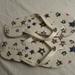 Coach Shoes | Coach White W/Red/Blue Stars Flip Flop Sandals Womens Size 7b | Color: White | Size: 7