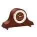 Hermle Analog Wood Mechanical Tabletop Clock w/ Alarm Dark Wood in Brown | 7 H x 12 W x 3 D in | Wayfair 21154030130