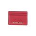 MICHAEL Michael Kors Card Holder: Red Solid Bags