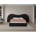 Meridian Furniture USA Everest Upholstered Panel Bed Upholstered, Linen in Black | Queen | Wayfair B1247Black-Q