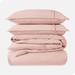 Bare Home Duvet Set – Crisp Percale Weave – Lightweight & Breathable Cotton Percale in Pink/Yellow | Full/Queen + 2 Standard Shams | Wayfair