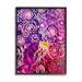 Stupell Industries Az-948-Framed Abstract Sea Life Patterns by Amy Tieman Canvas in Pink | 14 H x 11 W x 1.5 D in | Wayfair az-948_fr_11x14