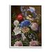 Stupell Industries Az-470-Framed Vintage Flowers & Cat Framed On Canvas by Nene Thomas Print Canvas in Blue/Brown/Green | Wayfair az-470_wfr_16x20