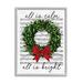 Stupell Industries All Is Bright Holiday Music by Lettered & Lined Wood in Brown | 30 H x 24 W x 1.5 D in | Wayfair az-656_gff_24x30