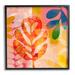 Stupell Industries Vivid Contemporary Leaves Framed On Wood Print Wood in Brown | 17 H x 17 W x 1.5 D in | Wayfair ay-902_fr_17x17