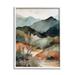 Stupell Industries Mountains Mood Abstract Framed On Wood by Andrea Haase Print Wood in Brown | 30 H x 24 W x 1.5 D in | Wayfair az-785_wfr_24x30