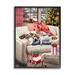 Stupell Industries Az-624-Framed Pets On Holiday Couch On Canvas by Jason Kirk Print Canvas in Green/Red/White | 20 H x 16 W x 1.5 D in | Wayfair