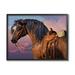 Stupell Industries Az-048-Framed Cowboy's Pride Horse & Saddle by Laurie Prindle Canvas in Brown | 24 H x 30 W x 1.5 D in | Wayfair az-048_fr_24x30