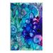 Stupell Industries Az-949-Framed Modern Sea Life On Canvas by Amy Tieman Print Canvas in Blue | 19 H x 13 W x 0.5 D in | Wayfair az-949_wd_13x19