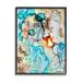 Stupell Industries Az-954-Framed Abstract Nautical Pattern by Amy Tieman Canvas | 30 H x 24 W x 1.5 D in | Wayfair az-954_fr_24x30