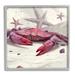 Stupell Industries Az-968-Framed Detailed Crab by Vlad Mel Canvas in Red | 12 H x 12 W x 1.5 D in | Wayfair az-968_gff_12x12