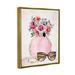 Stupell Industries Bouquet & Sunglasses Framed On Canvas Print Canvas in Pink | 31 H x 25 W x 1.7 D in | Wayfair az-611_ffg_24x30