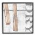 Stupell Industries Bb-023-Framed Rustic Dry Clothespins Framed On Wood Print Wood in Brown/Gray | 24 H x 24 W x 1.5 D in | Wayfair bb-023_fr_24x24